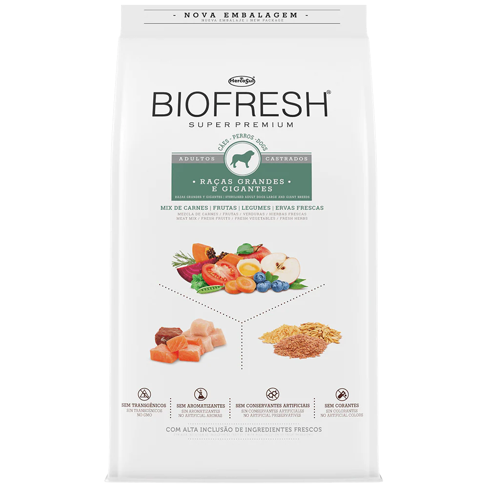 Biofresh Perro Adulto Castrado Razas Grandes 15 kg