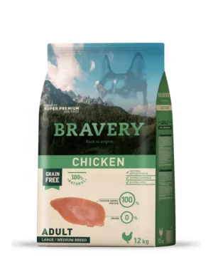 BRAVERY CHICKEN 12KG  Perro ADULT LARGE MEDIUM BREEDS