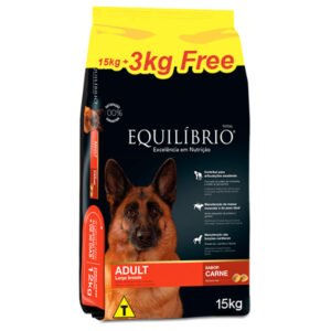 EQUILÍBRIO Adulto RAZA GRANDE CARNE 18kg.