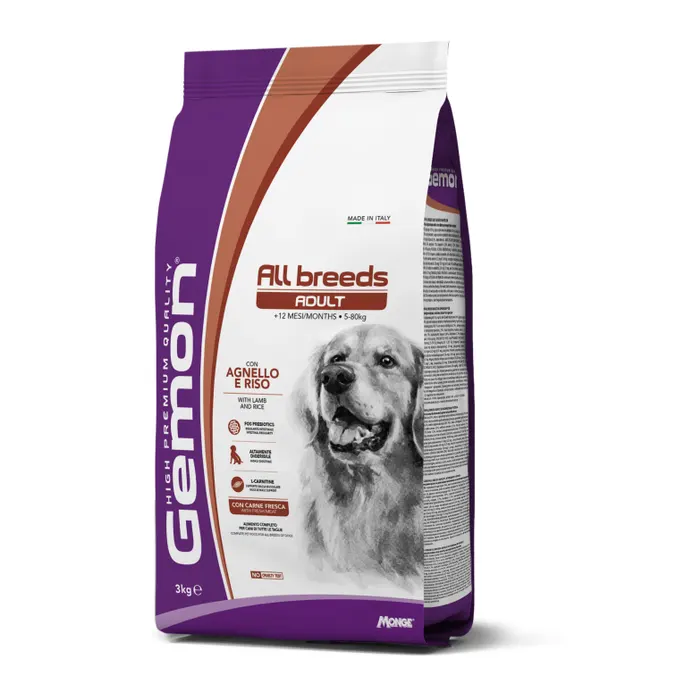 Gemon Perro Adulto Cordero y Arroz 3 kg