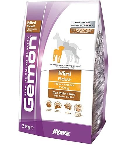 Gemon Perro Adulto Mini Pollo y Arroz 3 kg