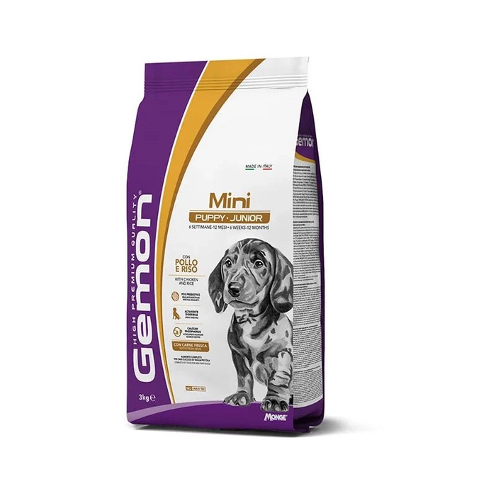 Gemon Perro Cachorro Mini Pollo y Arroz 3 kg