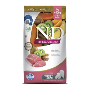 ND TROPICAL CAN PUPPY MD MX CERDO 2+0,5KG