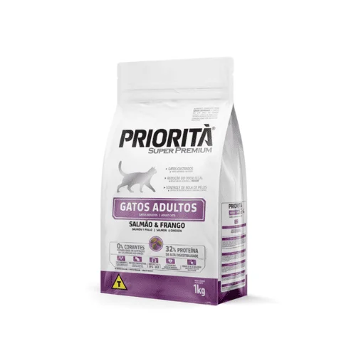 Prioritá Gato Adulto Salmón y Pollo 10 kg