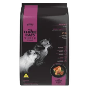 THREECATS SUPER PREMIUM Adultos 3 KG SALMON POLLO Y CARNE