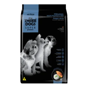 THREEDOGS SUPER PREMIUM FILHOTES RAZAS PEQUEÑAS 10,1 KG POLLO Y ARROZ